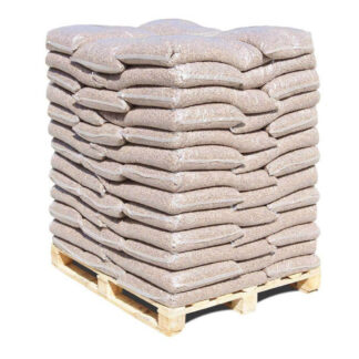 DINplus Holzpellets – Palette mit 75 Säcken à 10 kg