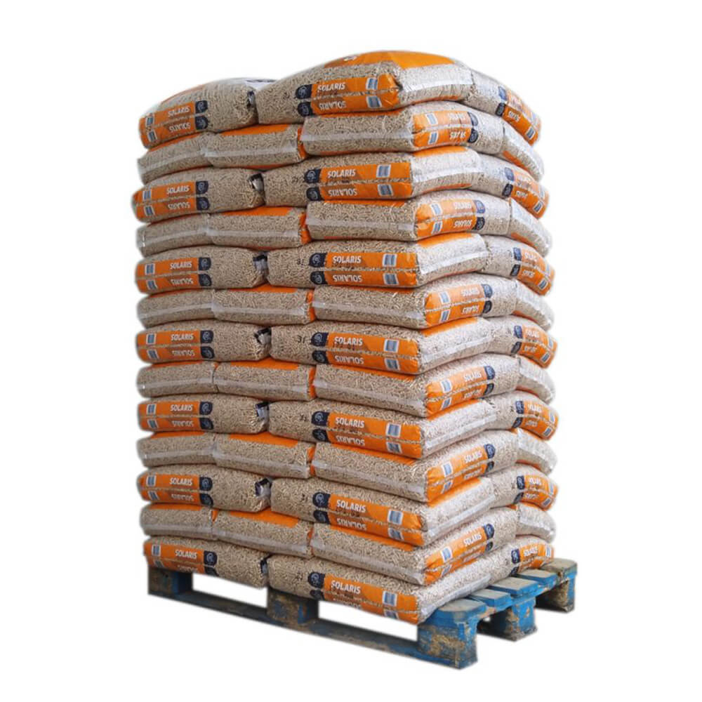 Solaris Pellets – Palette mit 65 Säcken à 15 kg